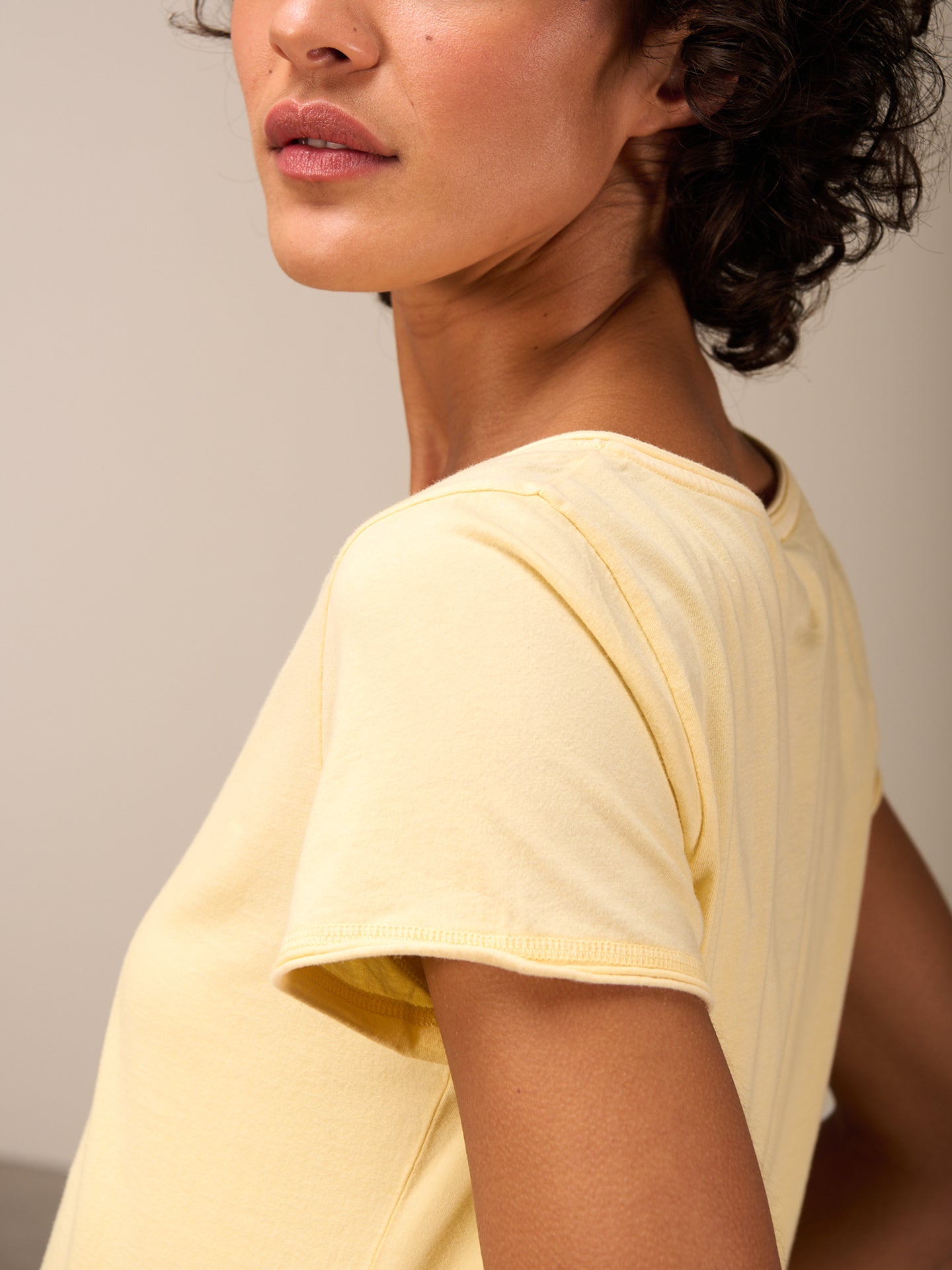 Shirt with V-neck