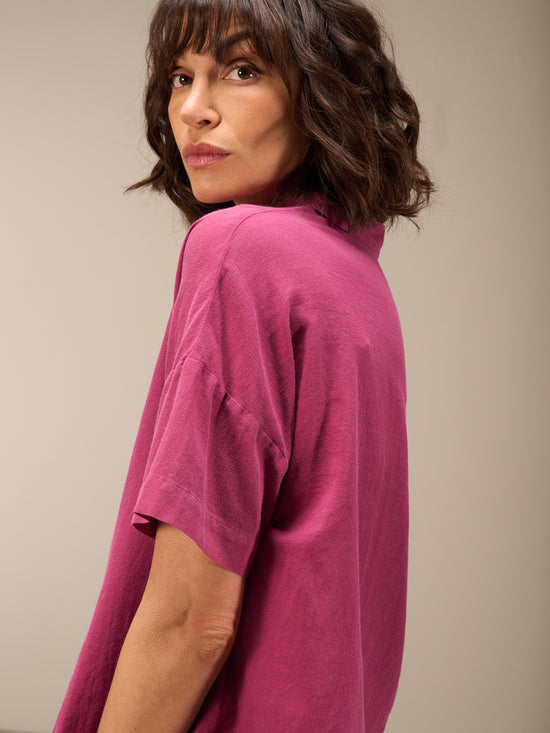 Blusa a maniche corte