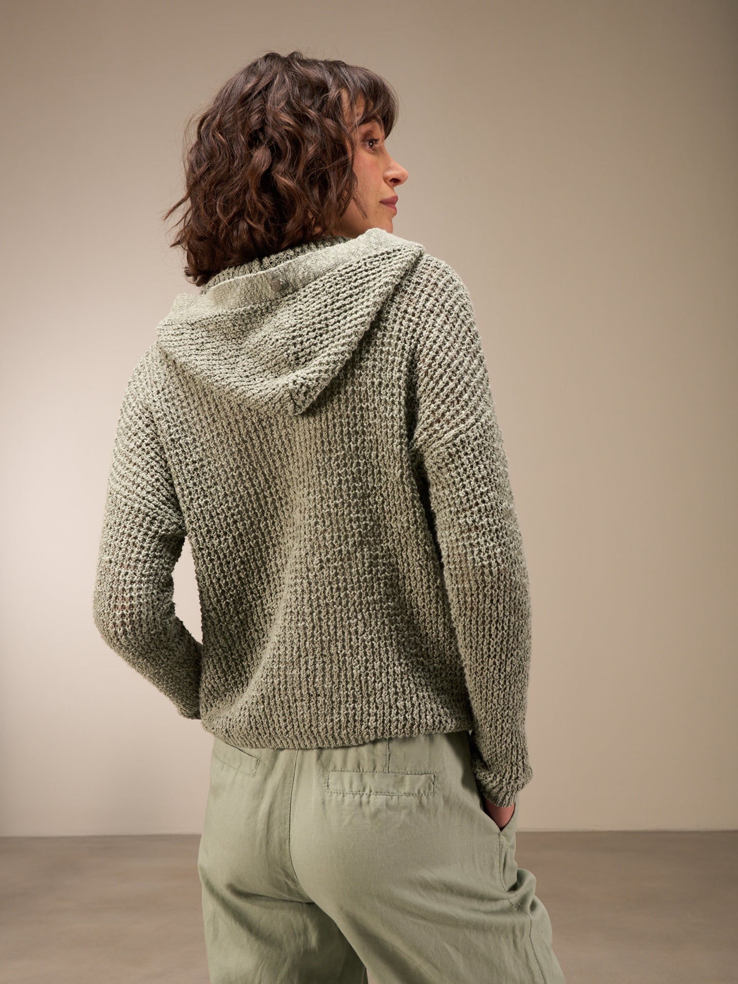 Hooded cardigan