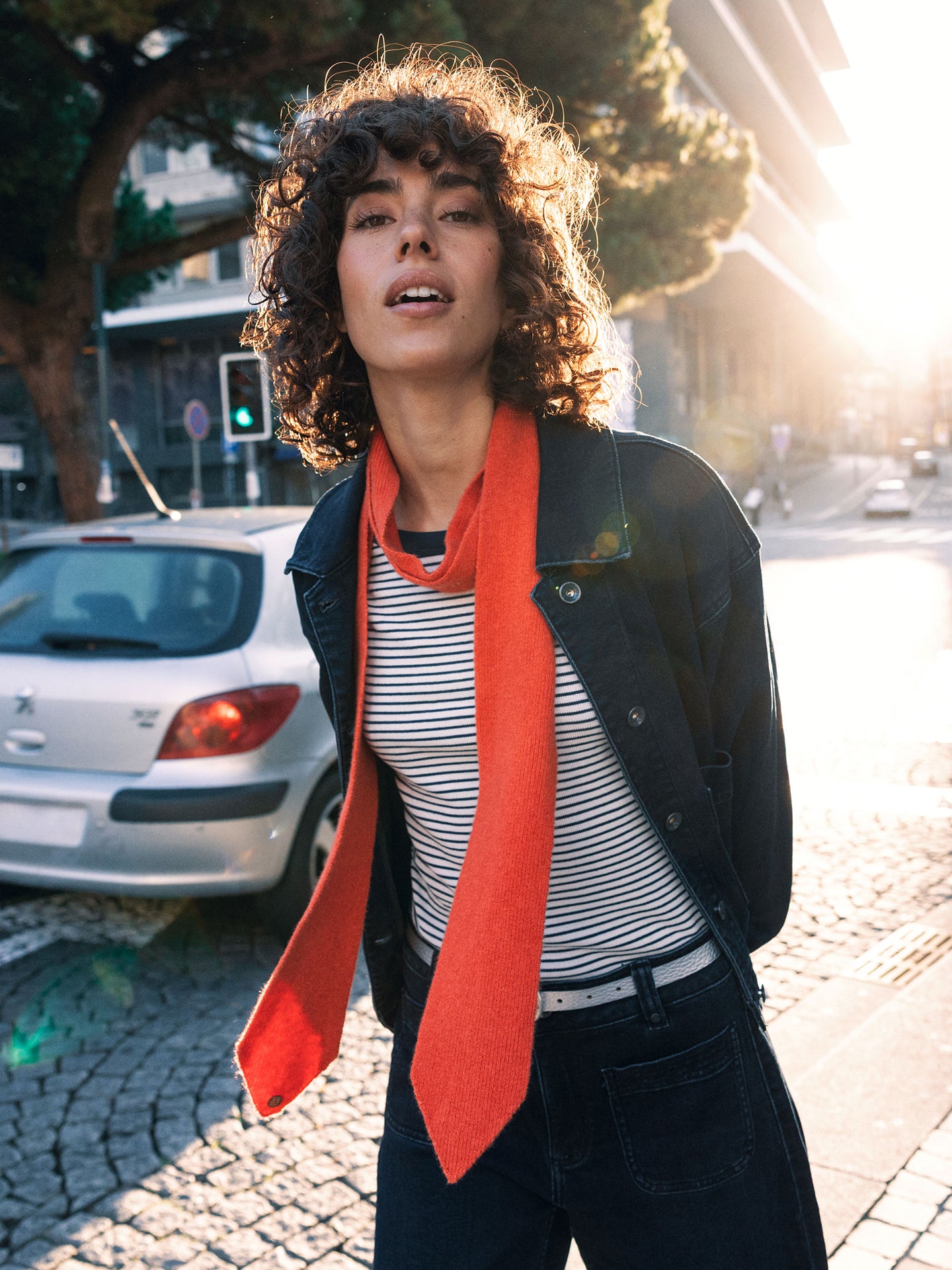 Knitted scarf