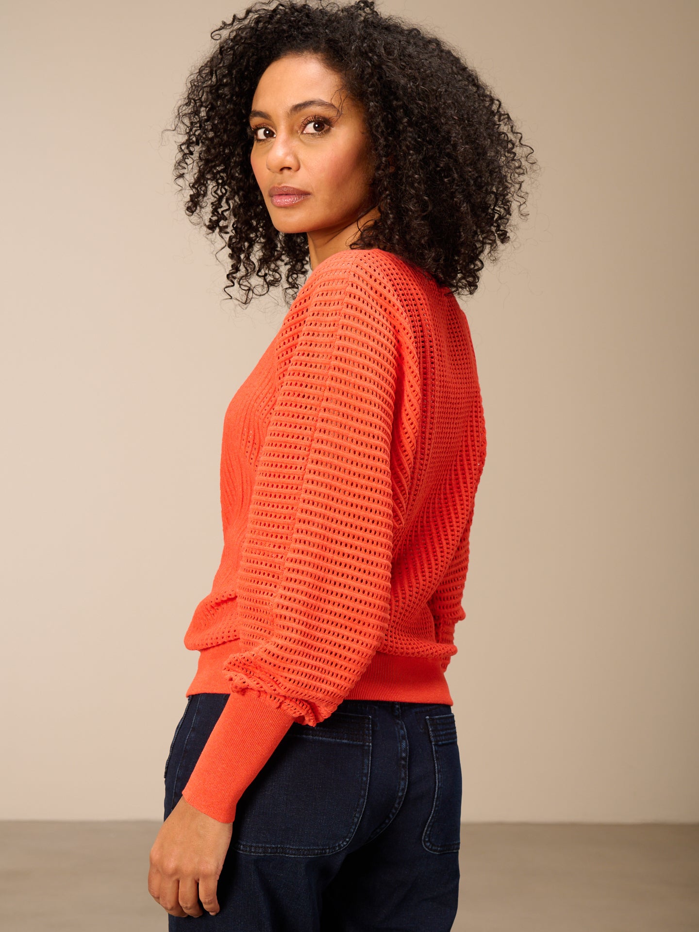 Knitted sweater with pattern