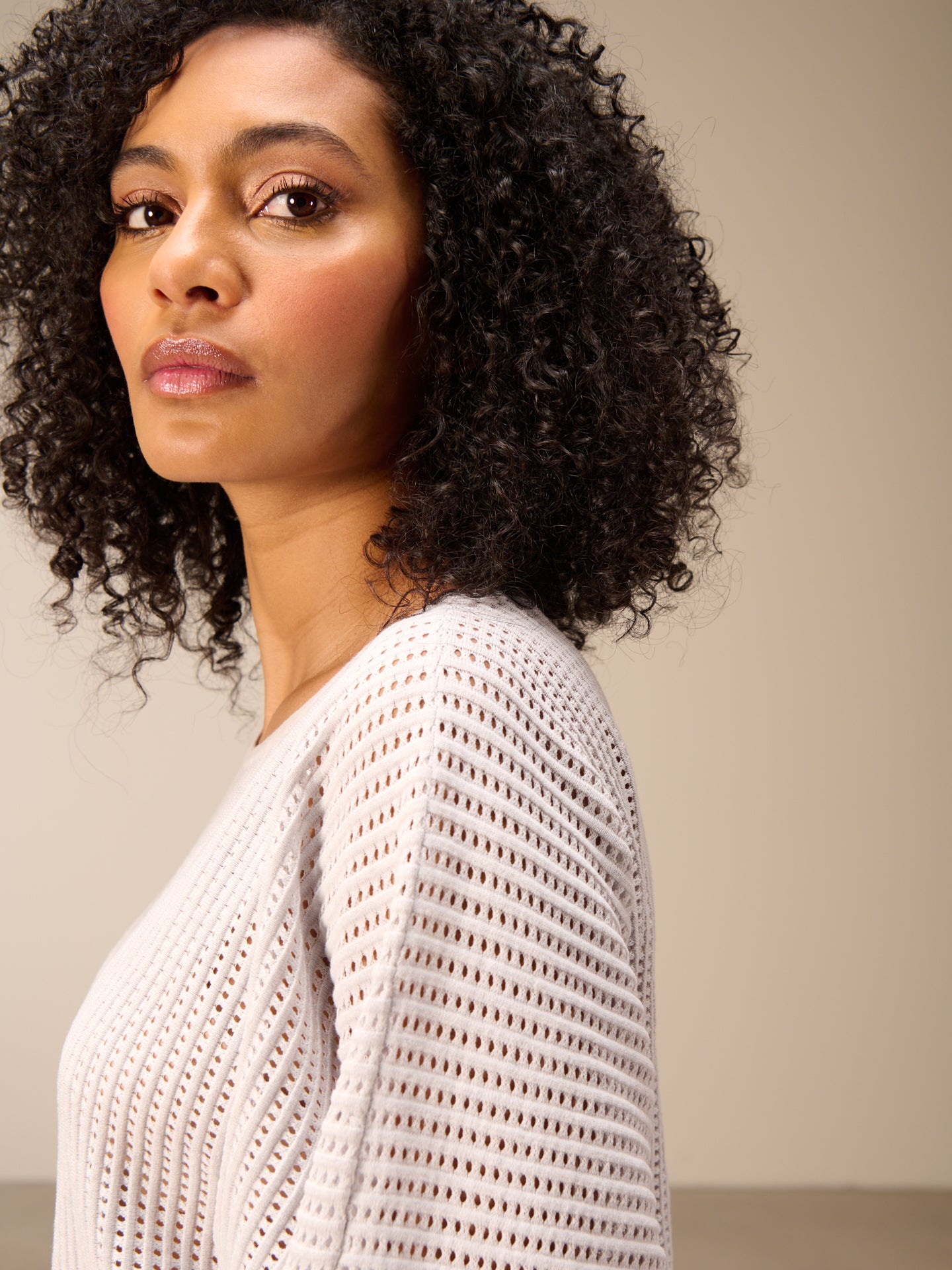 Knitted sweater with pattern