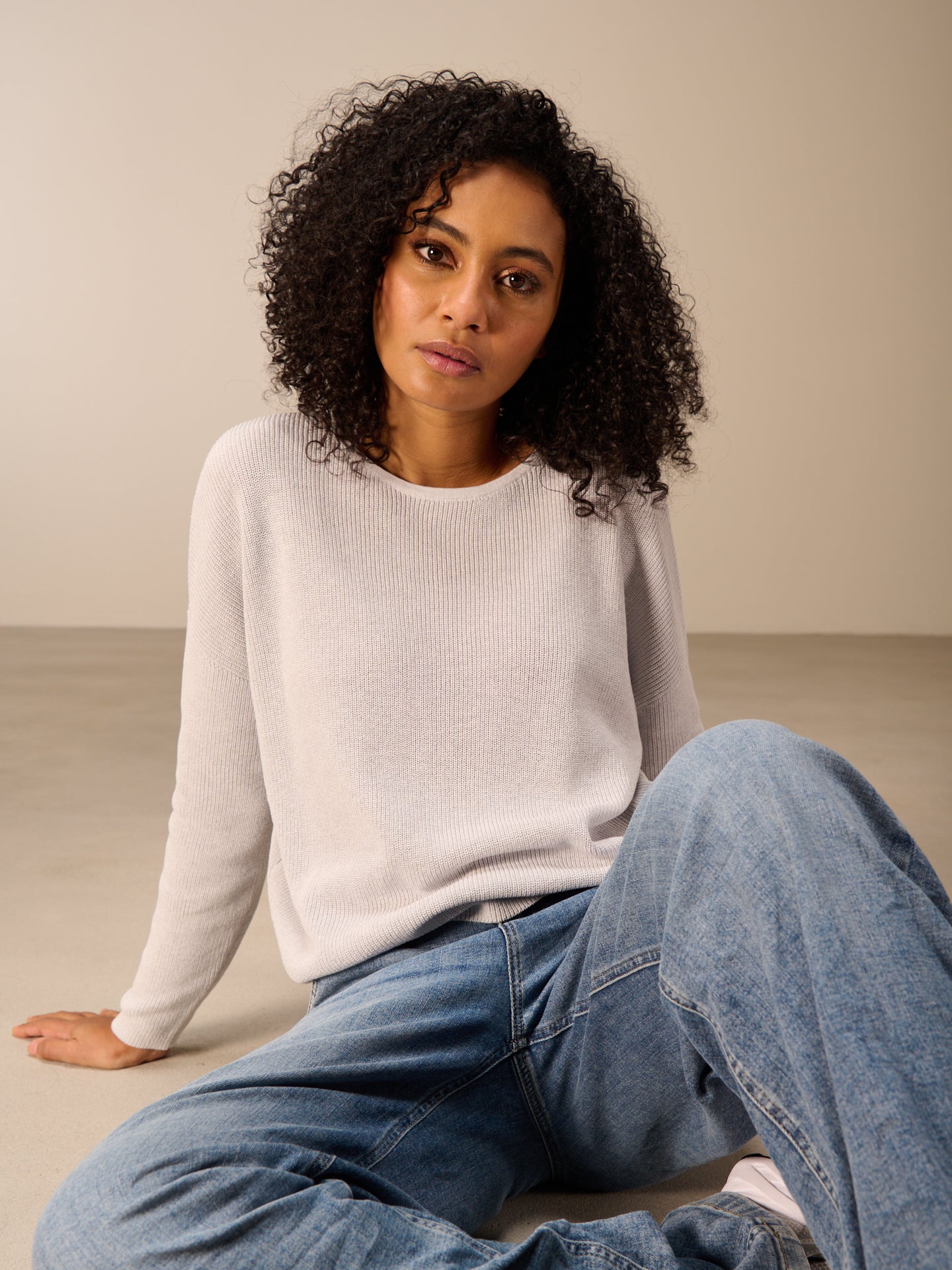Pullover mit Rundauschnitt