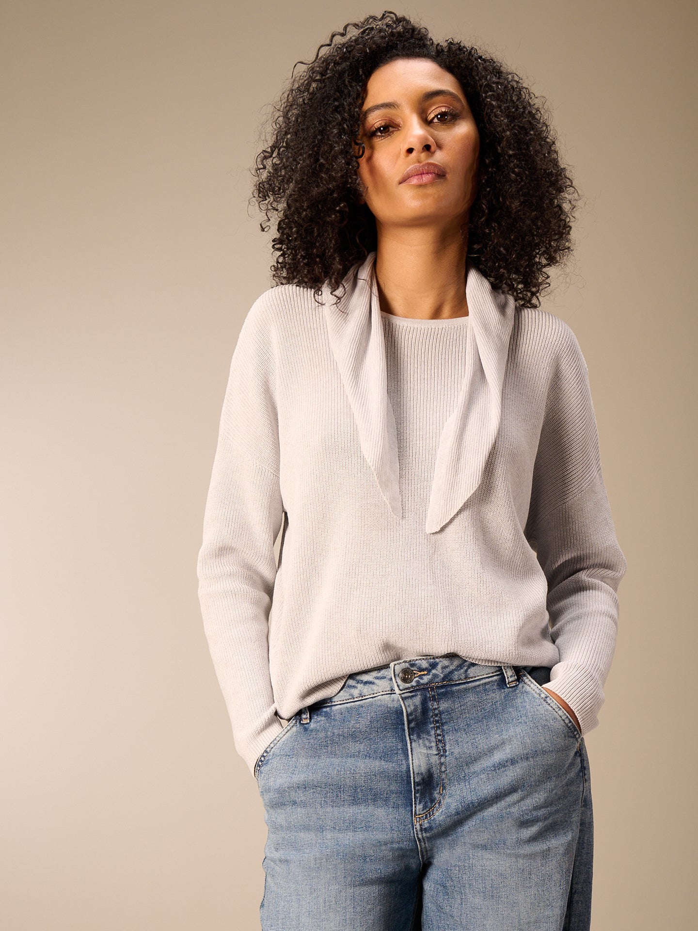 Pullover mit Rundauschnitt