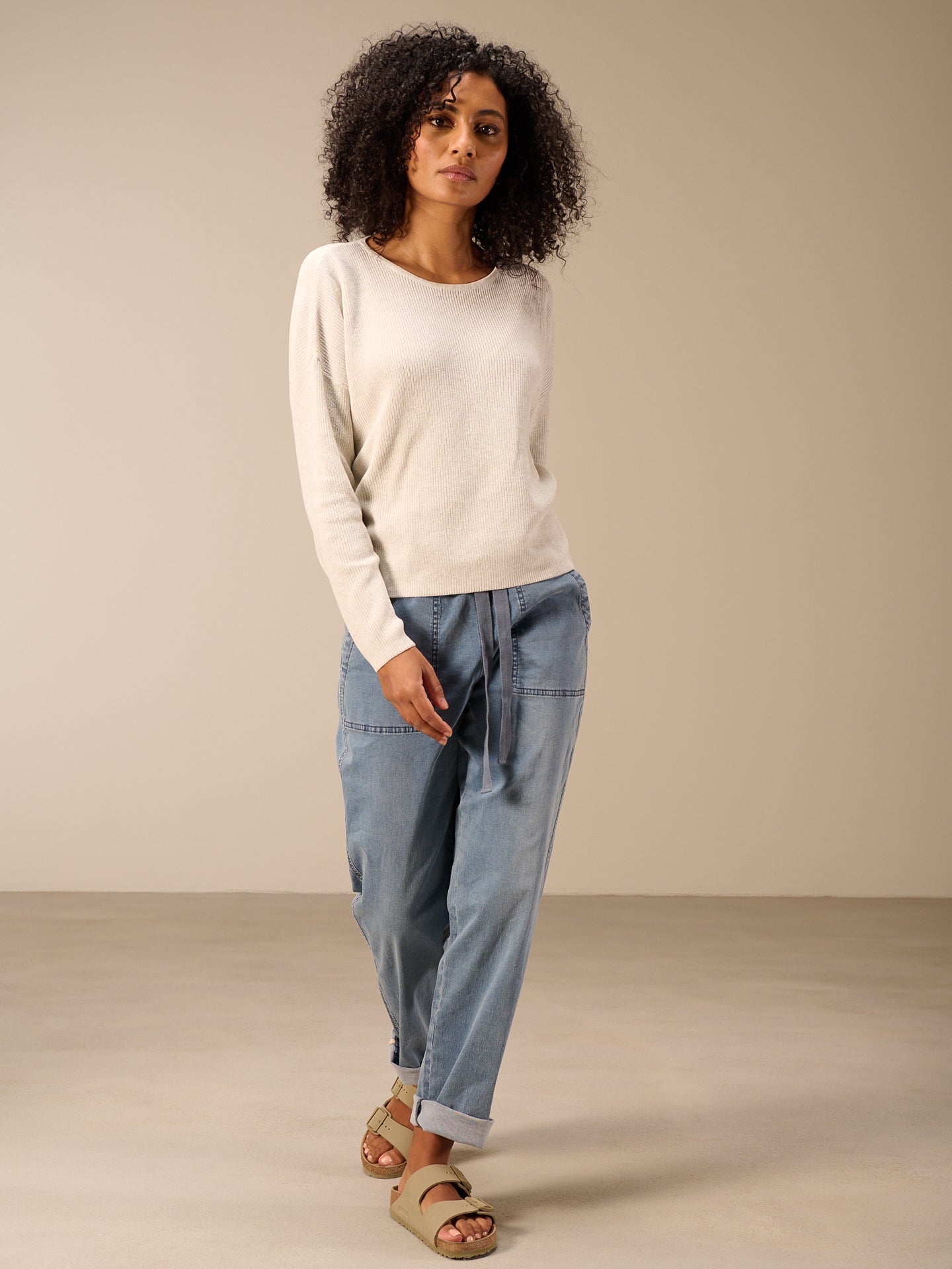 Pullover mit Rundauschnitt