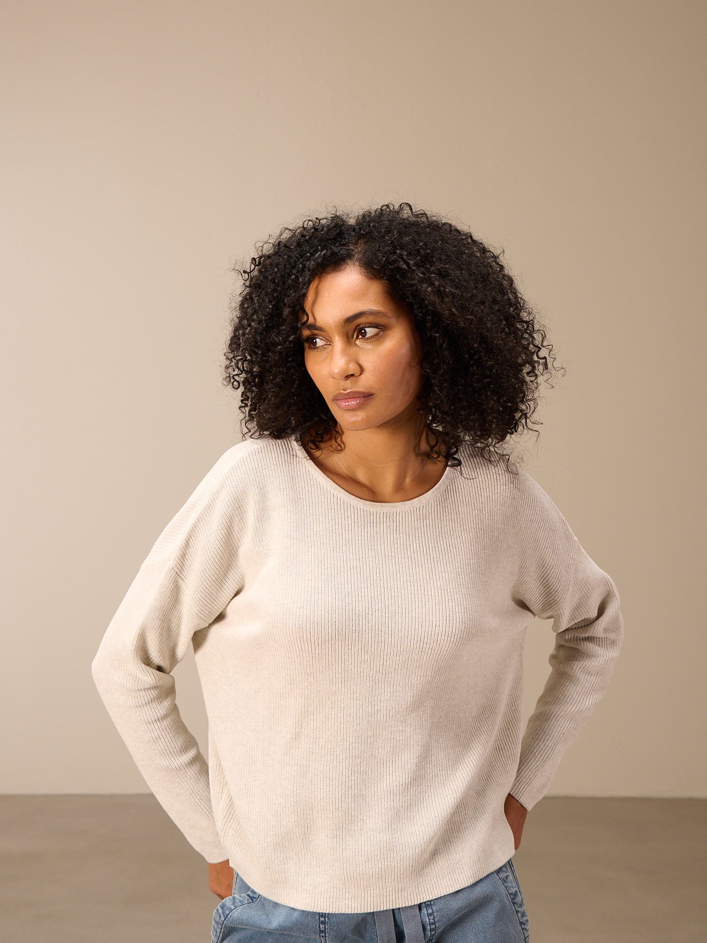 Pullover mit Rundauschnitt