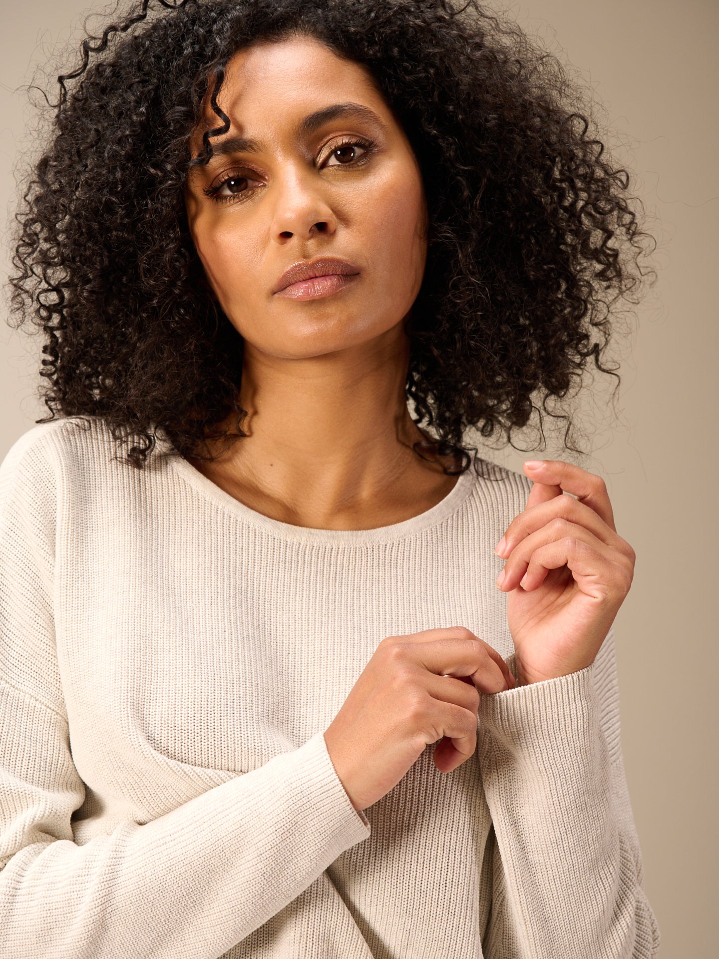 Pullover mit Rundauschnitt