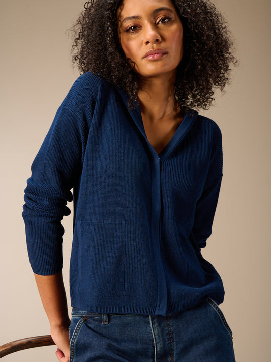 Hooded cardigan
