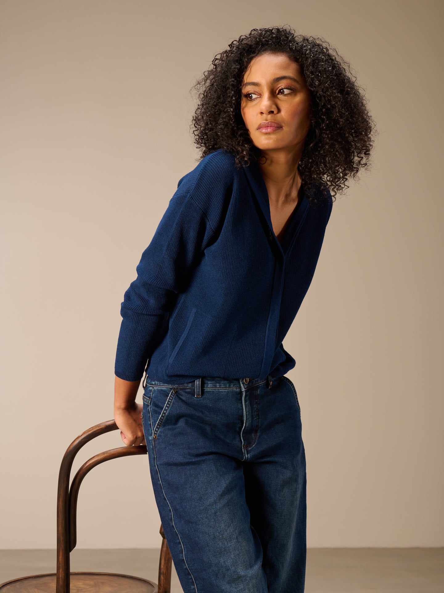 Hooded cardigan