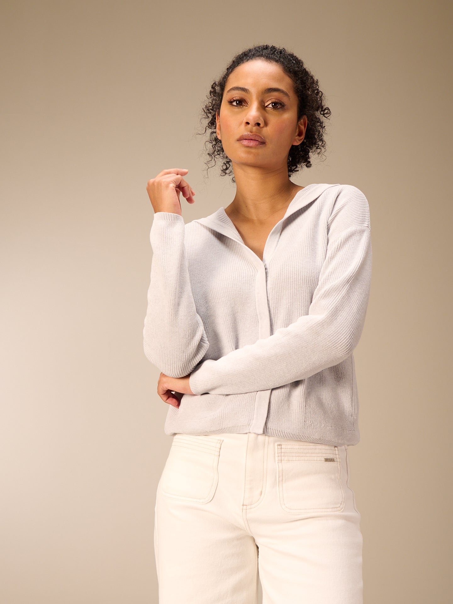 Hooded cardigan