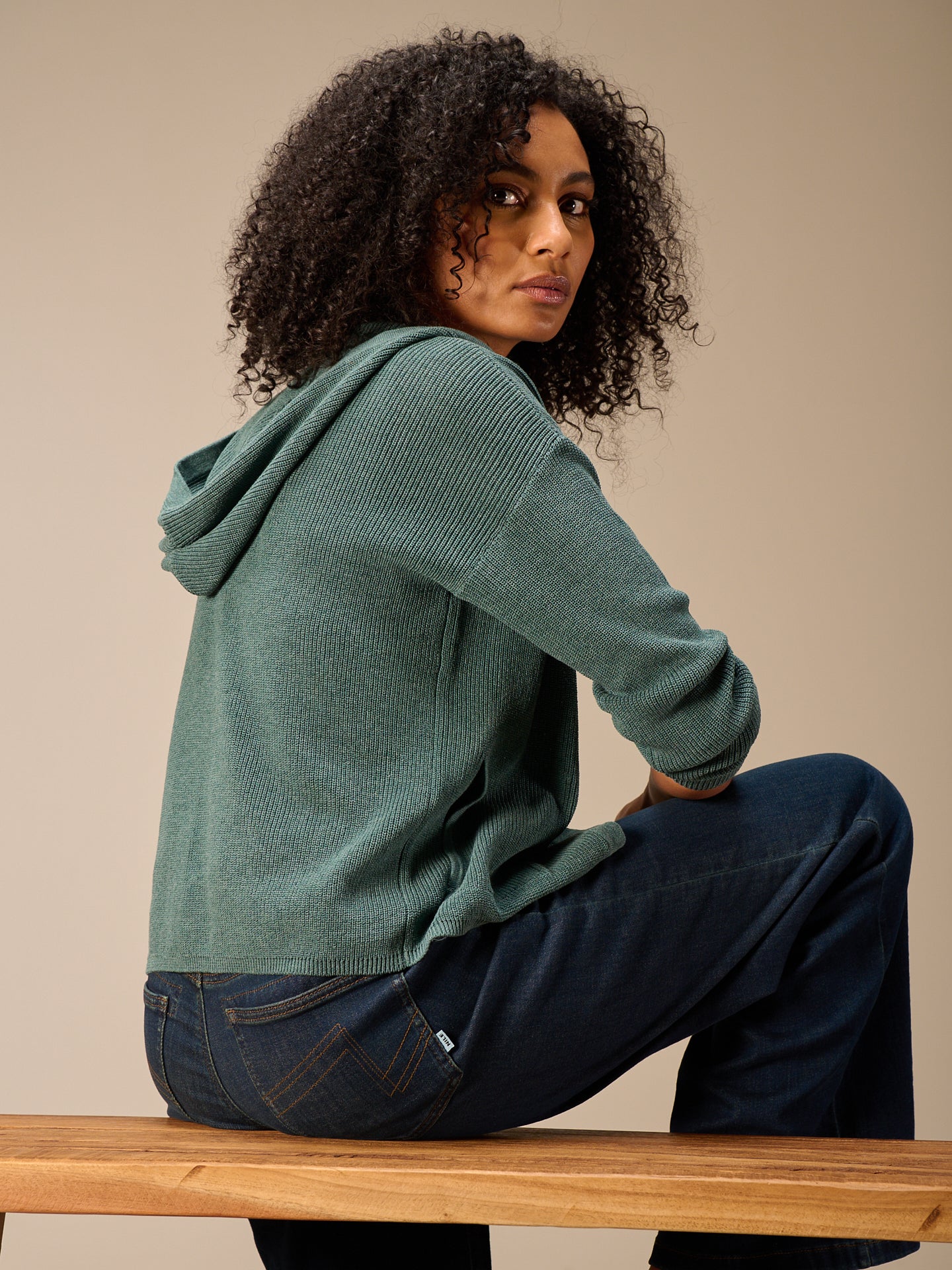 Hooded cardigan