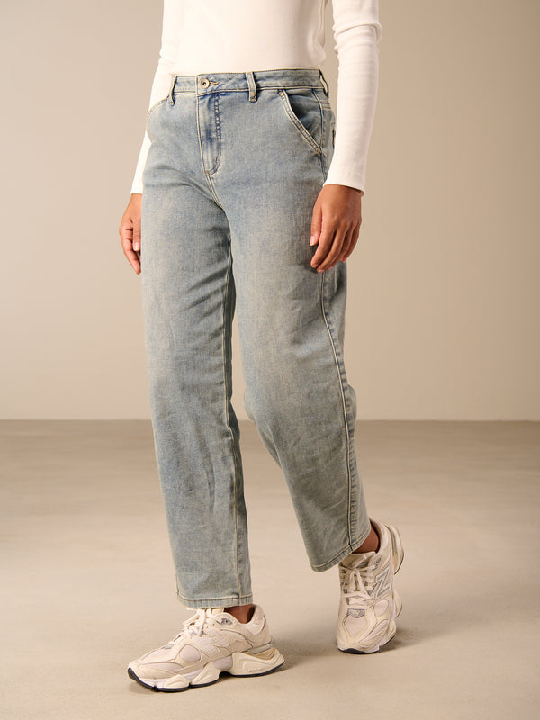 Barrel-leg jeans