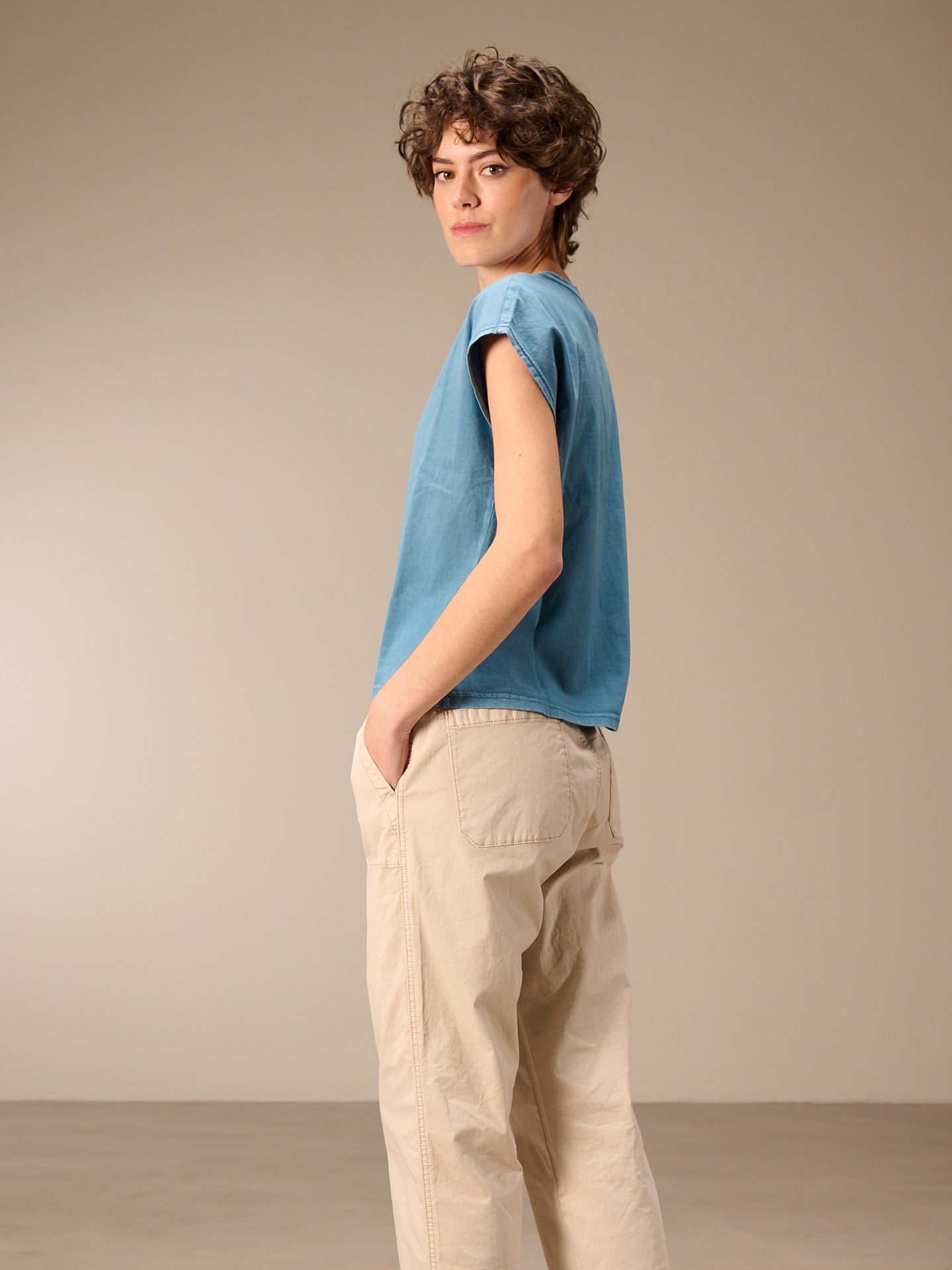 Cap sleeve shirt