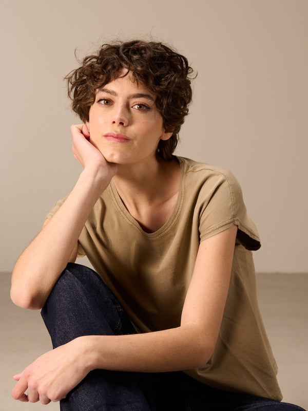 Cap sleeve shirt