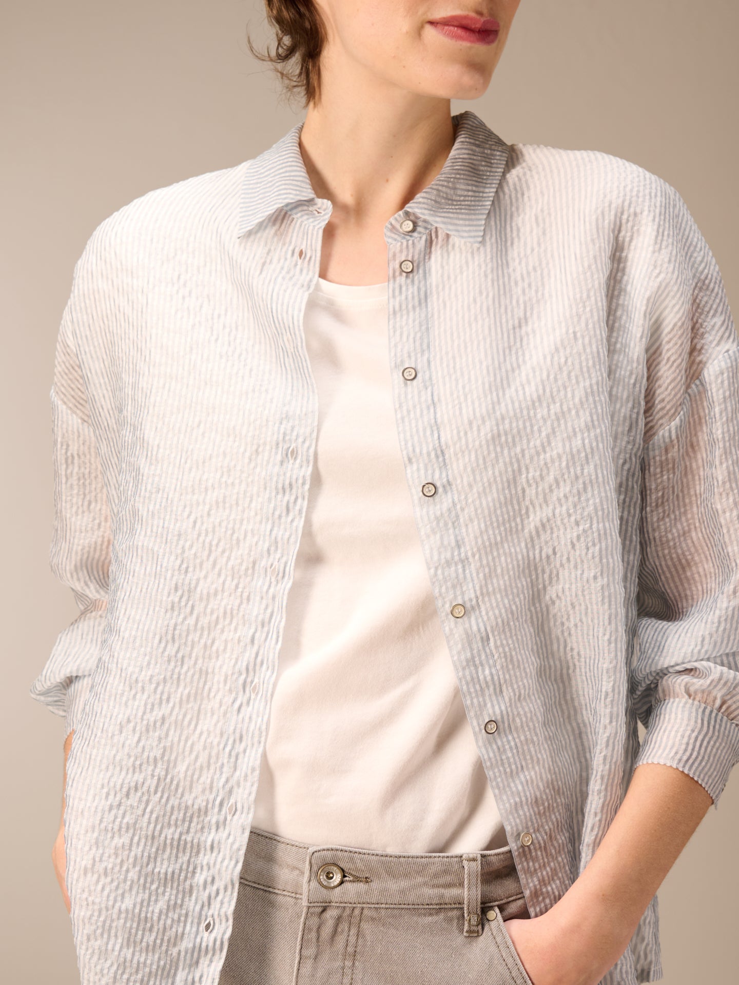 Cap sleeve shirt