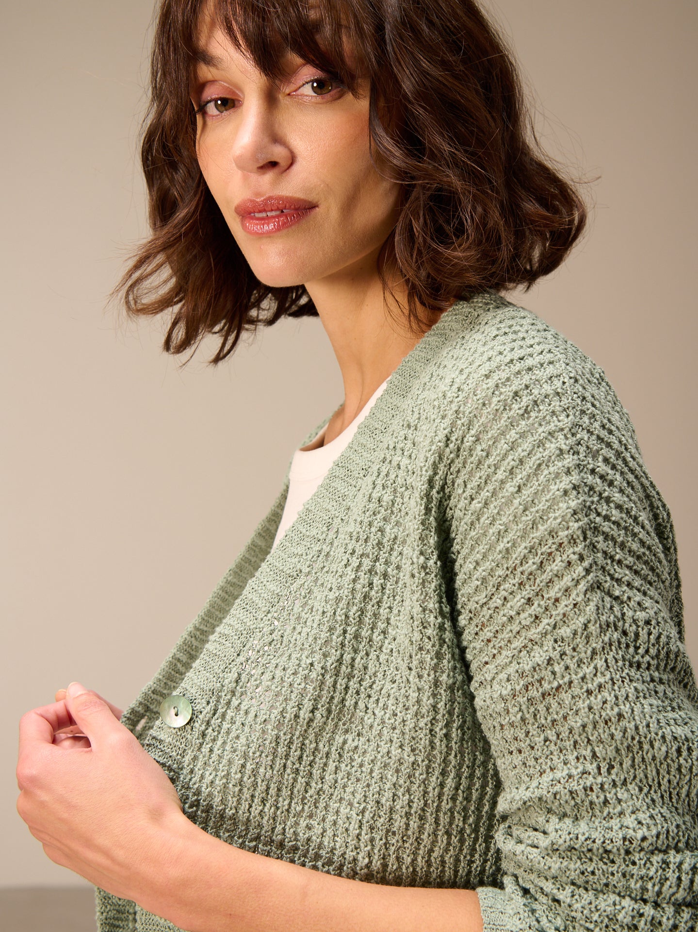 V-neck cardigan