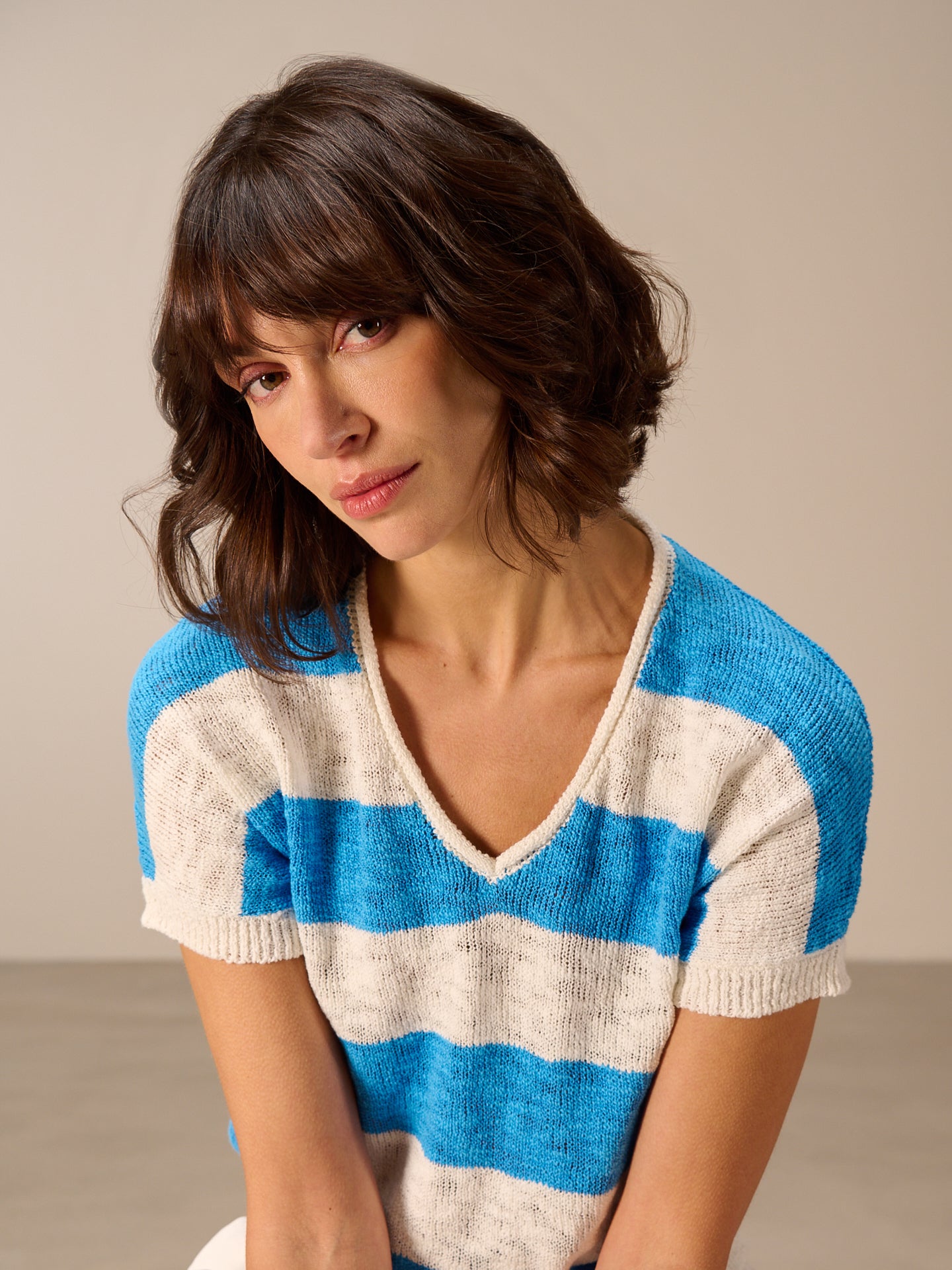 V-neck sweater vest
