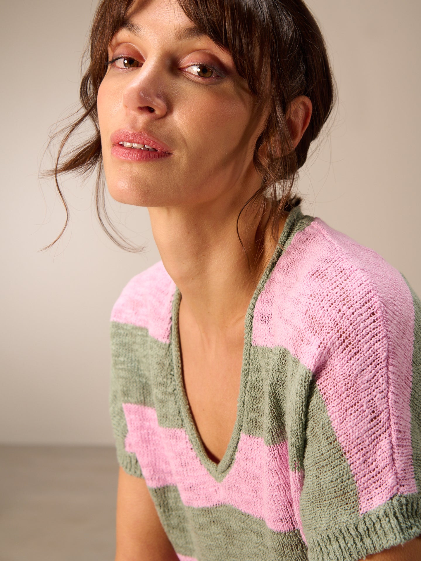 V-neck sweater vest