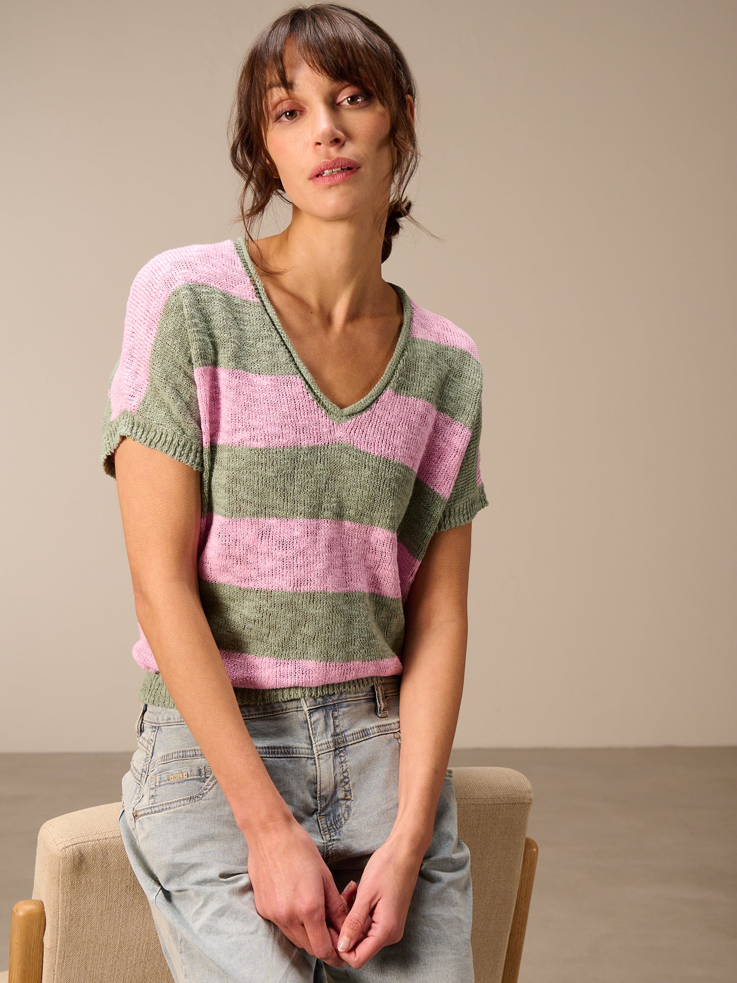 V-neck sweater vest