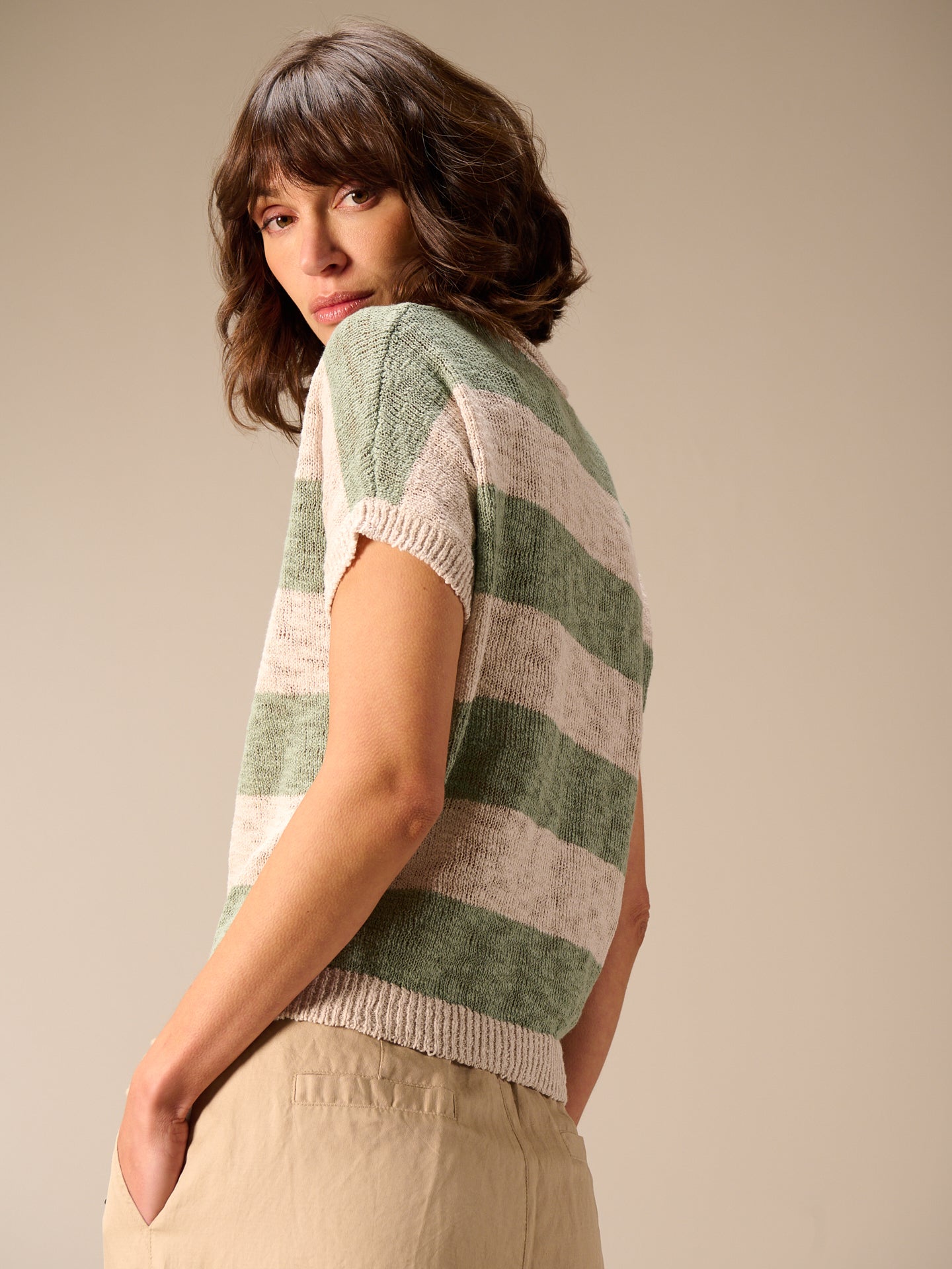 V-neck sweater vest