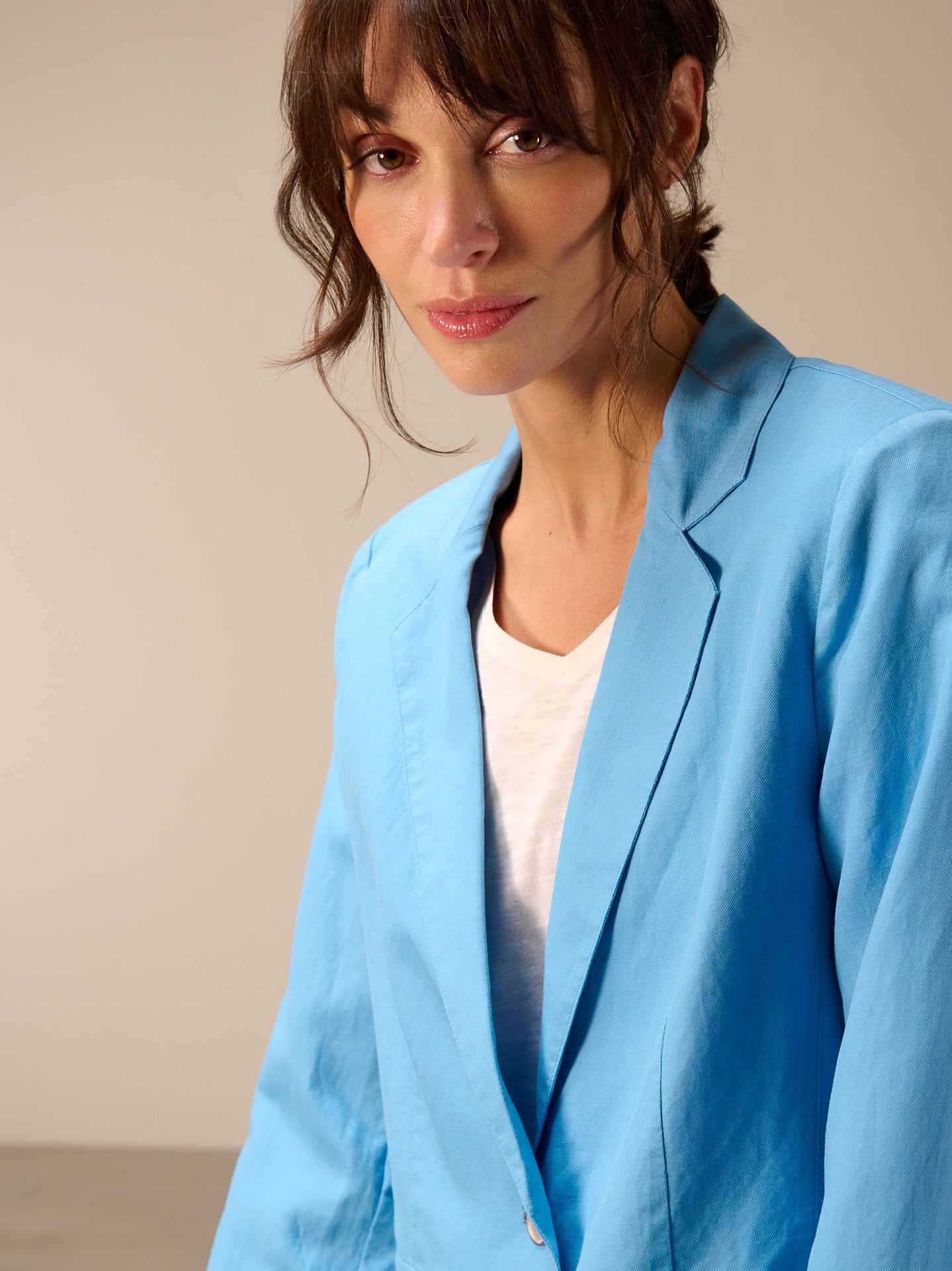 Blazer with notch lapel