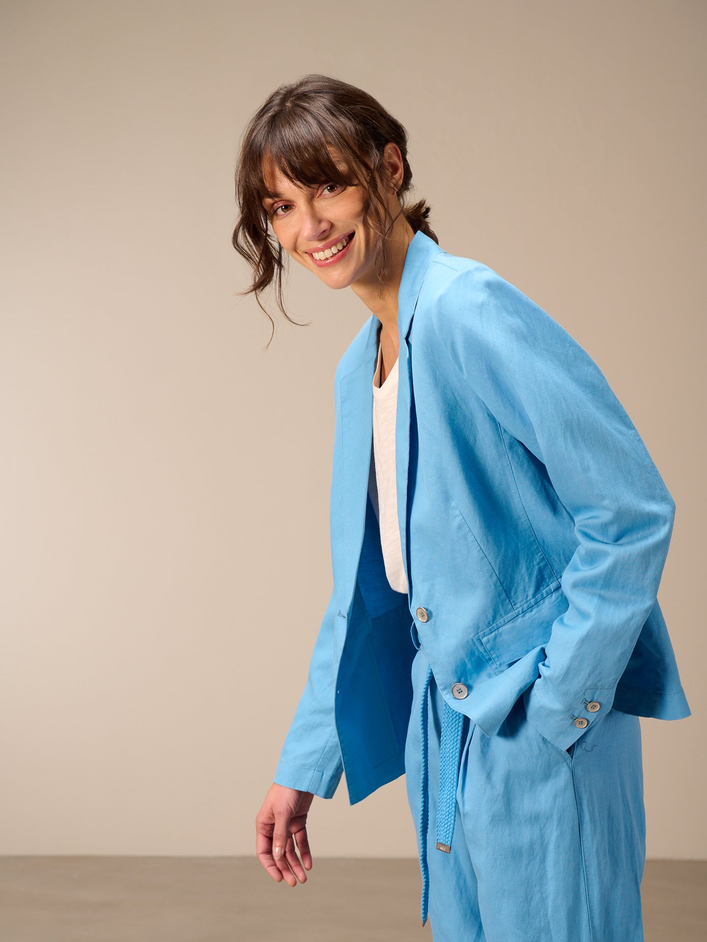 Blazer with notch lapel