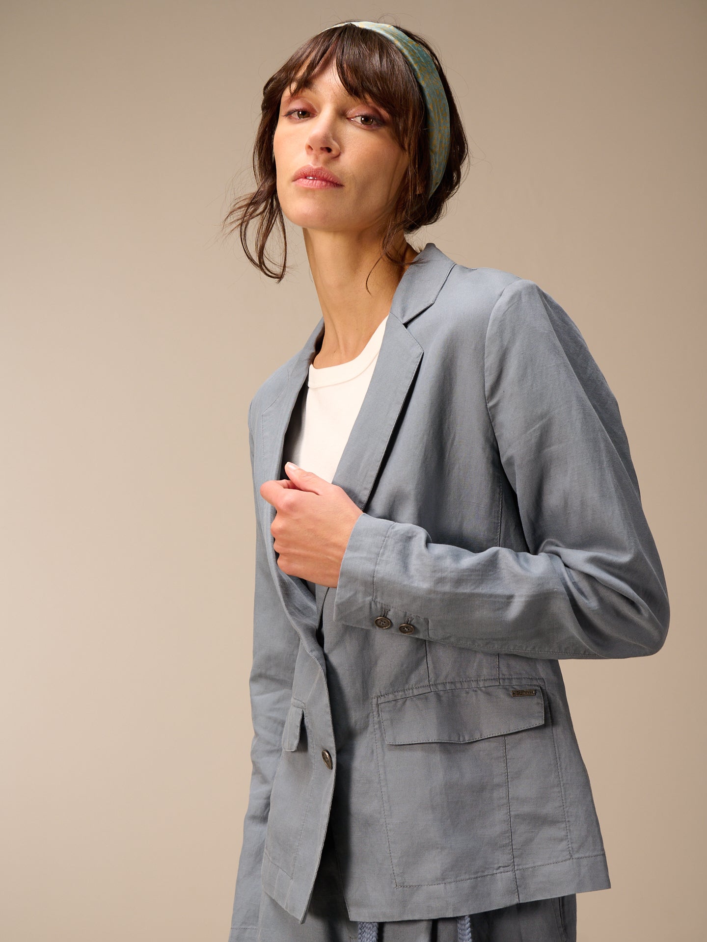 Blazer with notch lapel