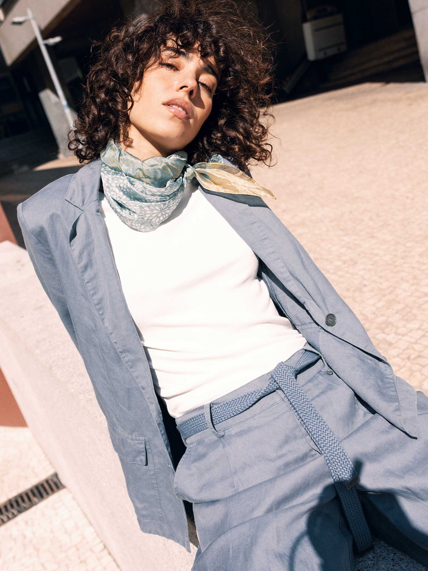 Blazer with notch lapel