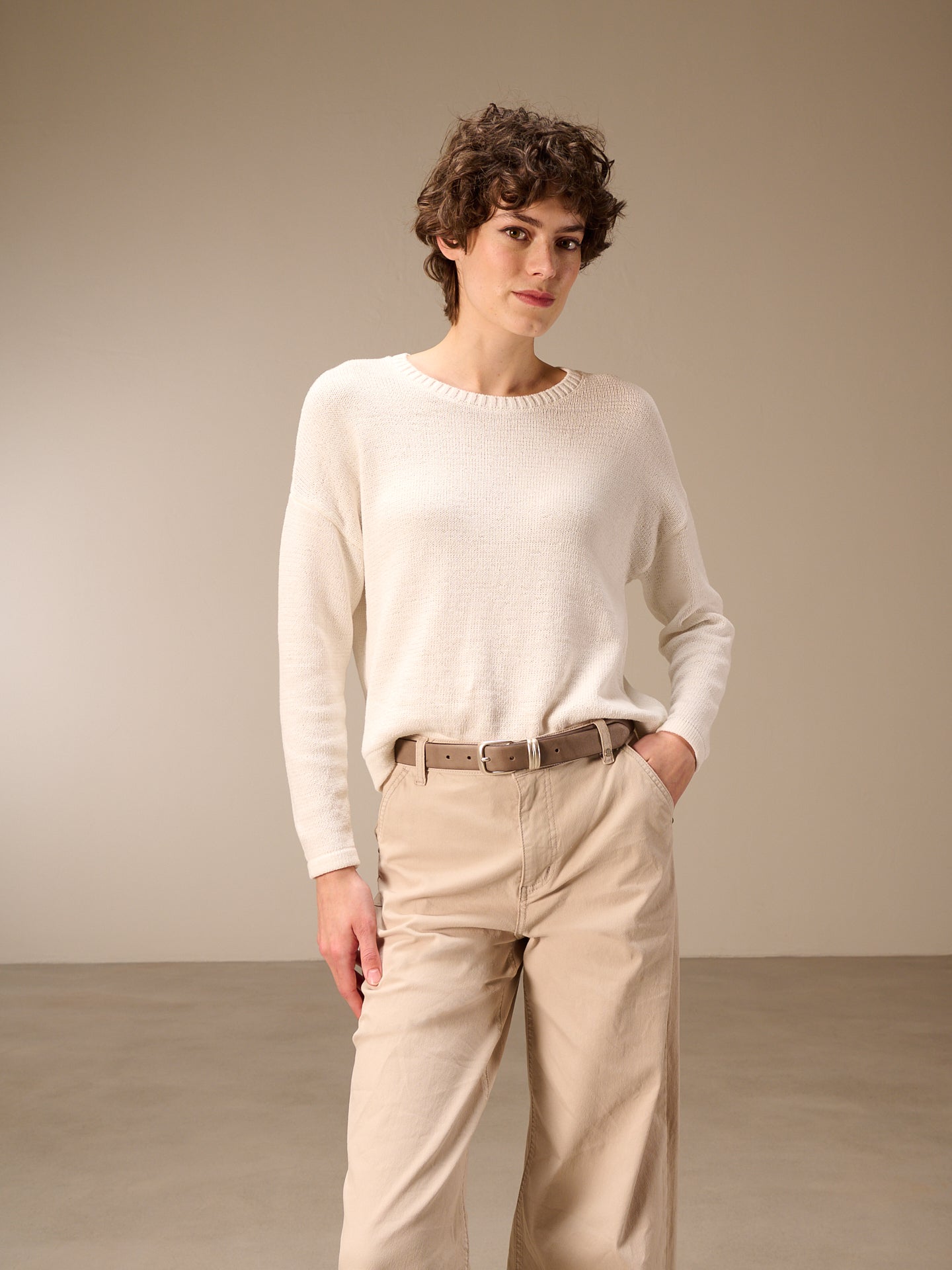 Leather belt