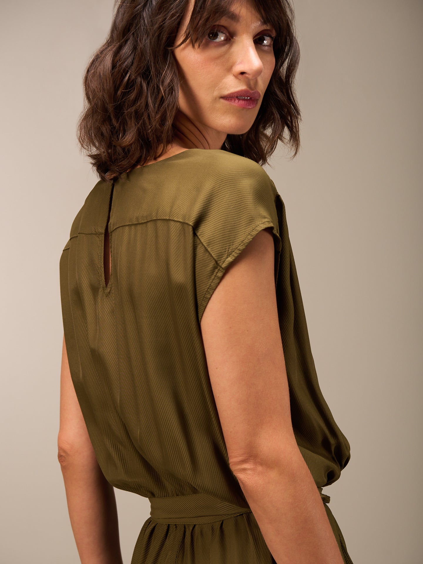 V-neck jumpsuit