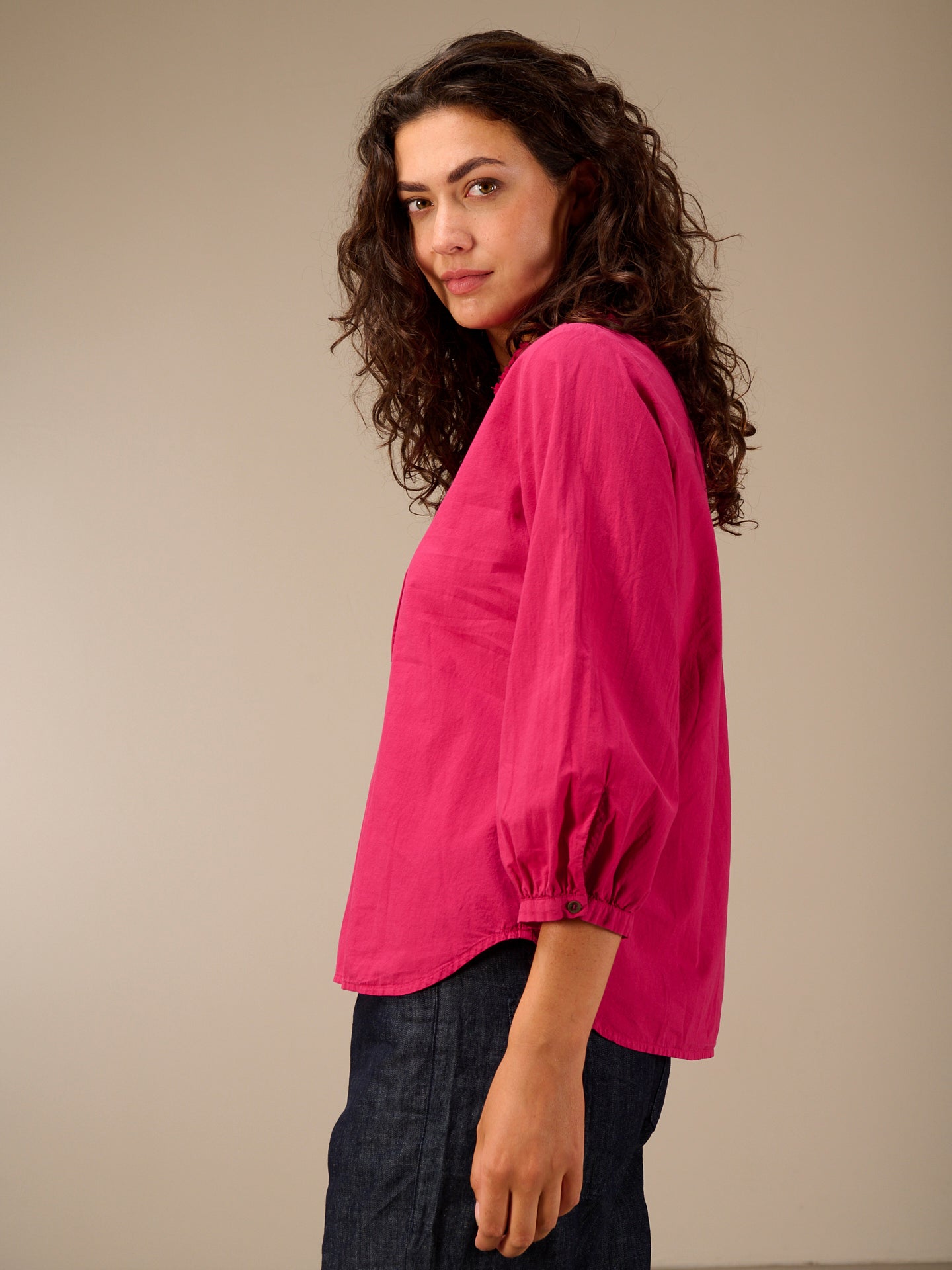 V-neck blouse