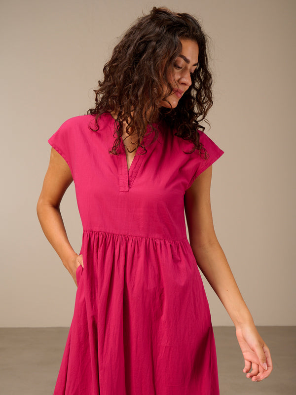V-neck dress