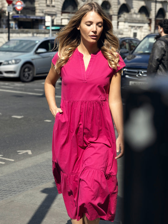 V-neck dress