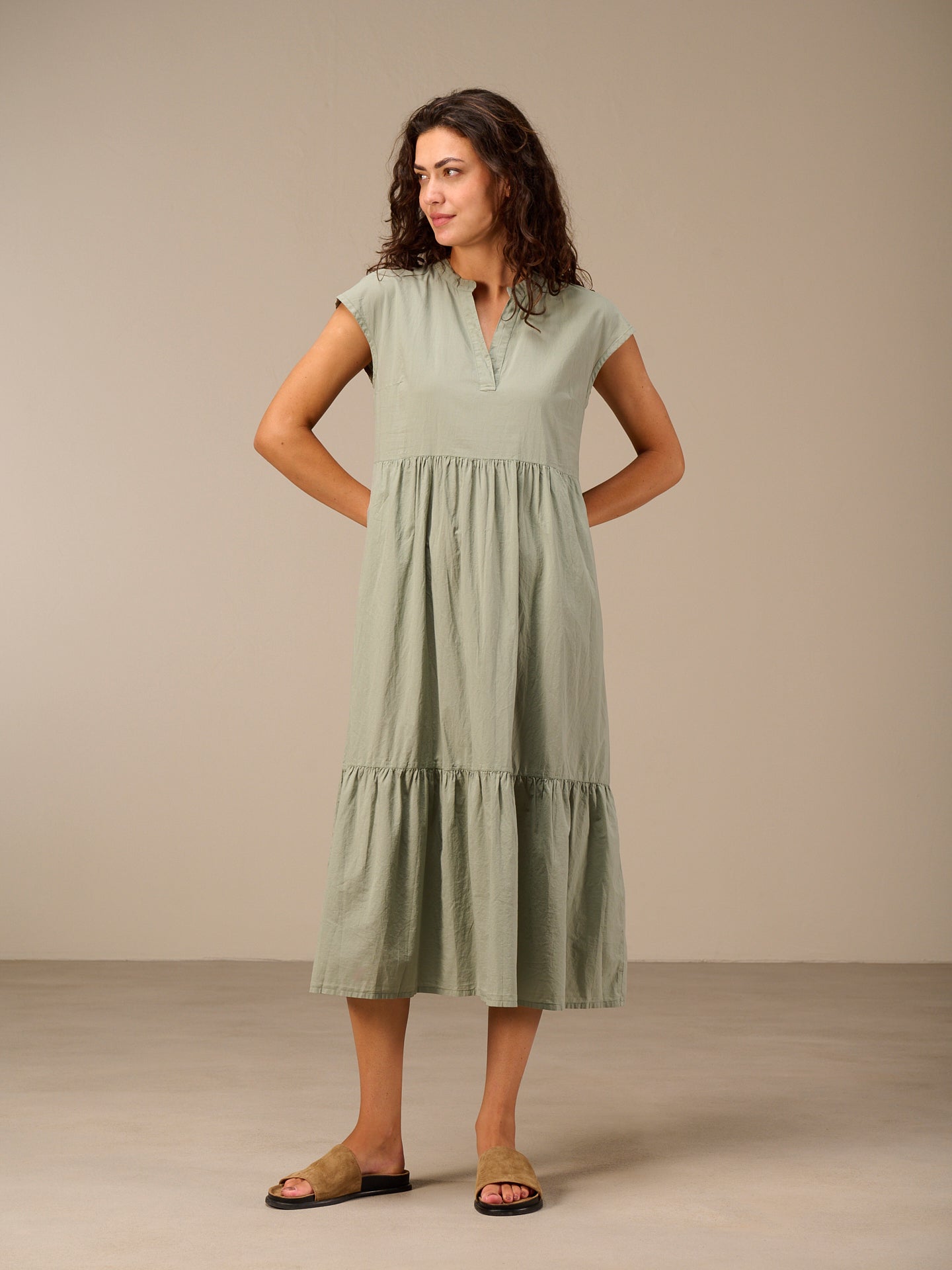 V-neck dress