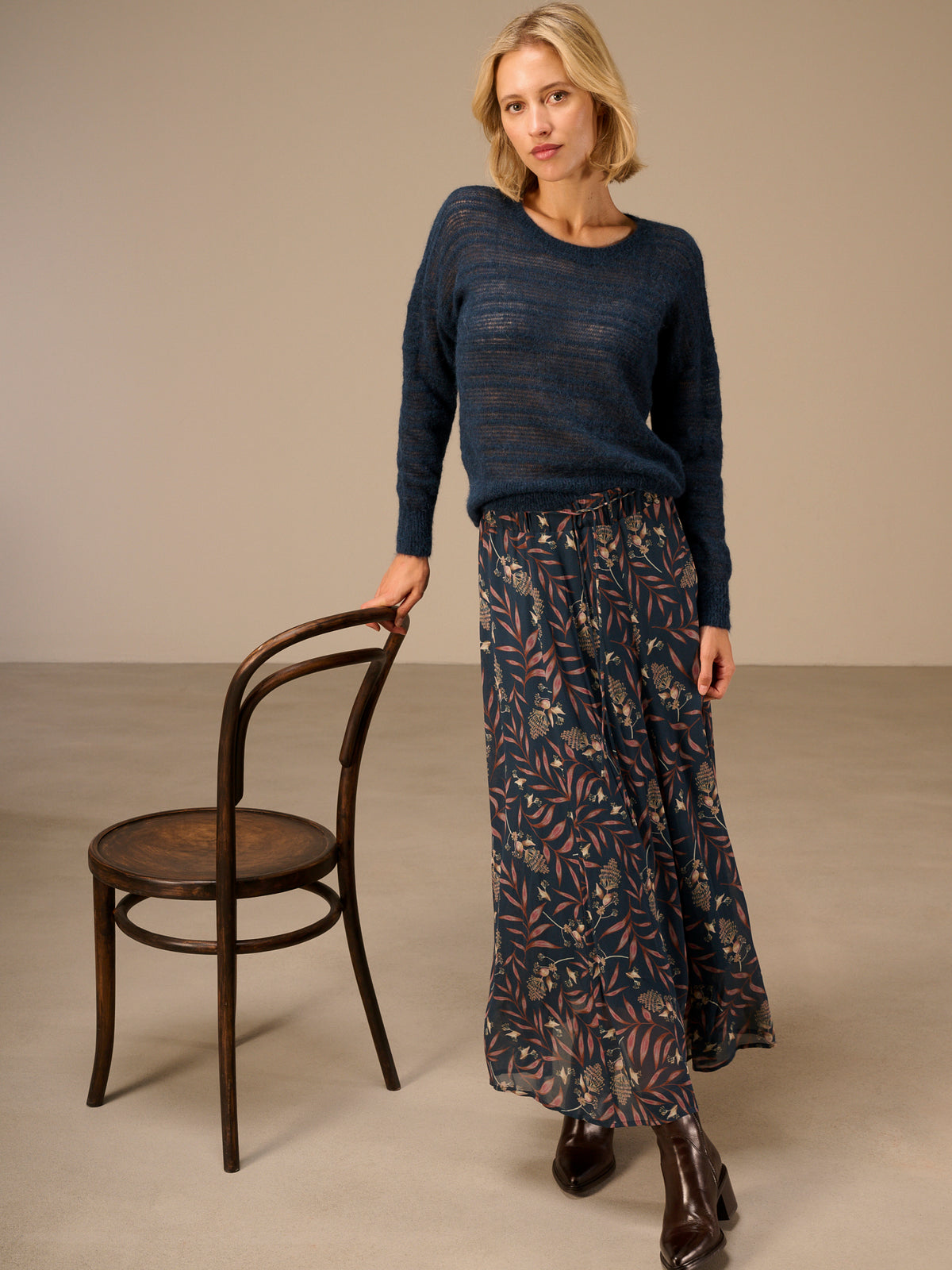 Loose-knit sweater