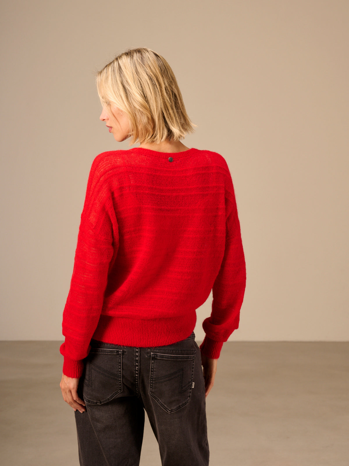 Loose-knit sweater