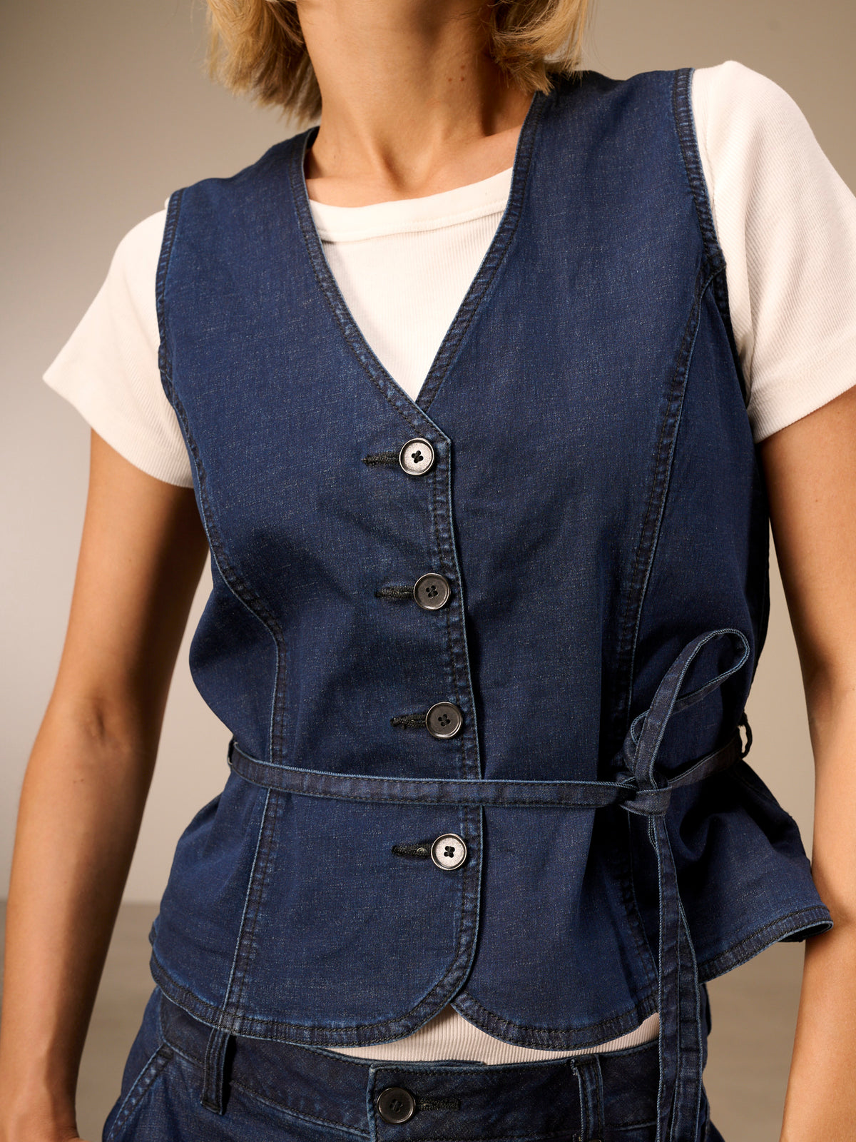Denim vest
