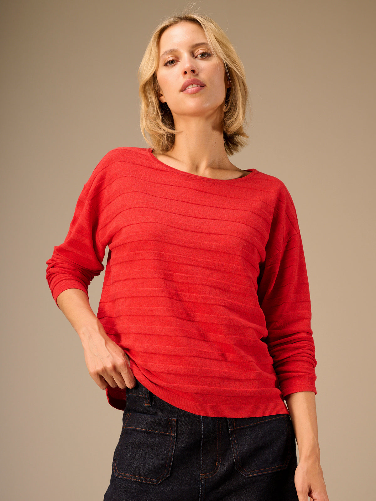 Fine knit sweater