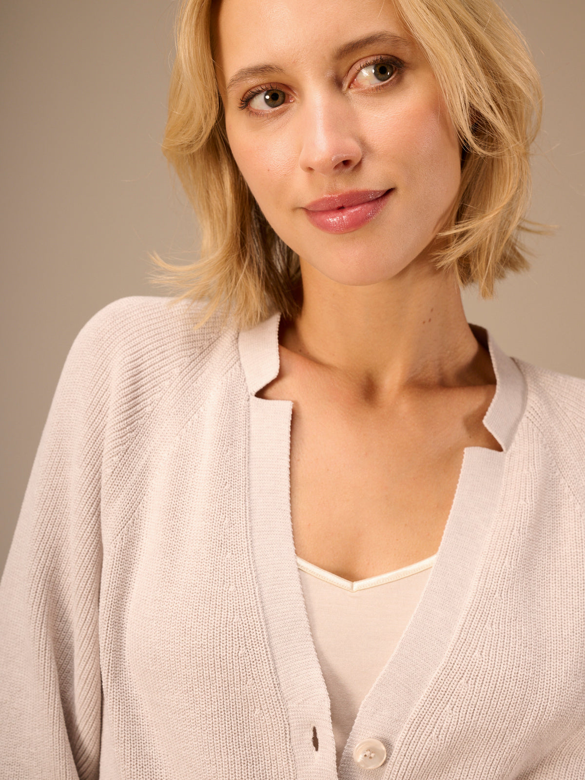 V-neck cardigan
