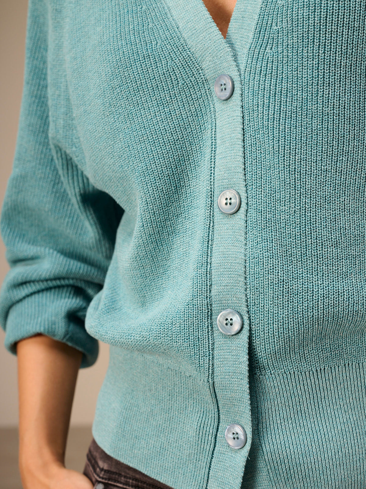 V-neck cardigan