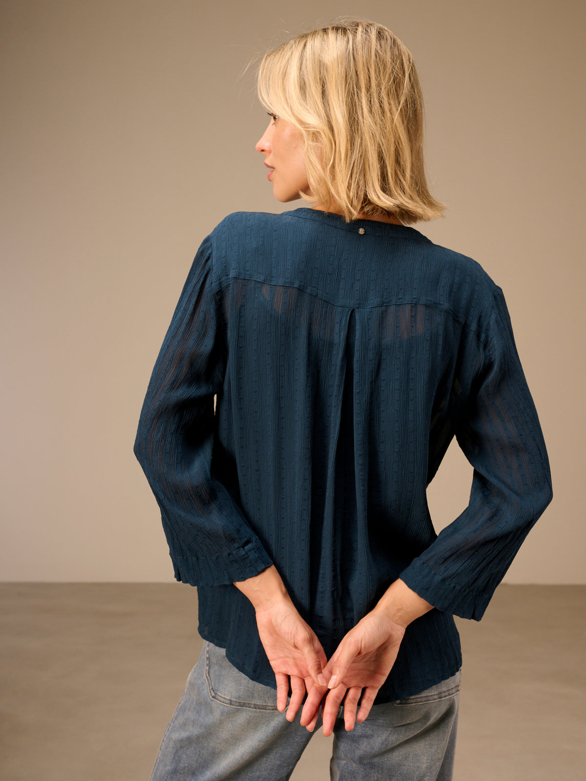 V-neck blouse