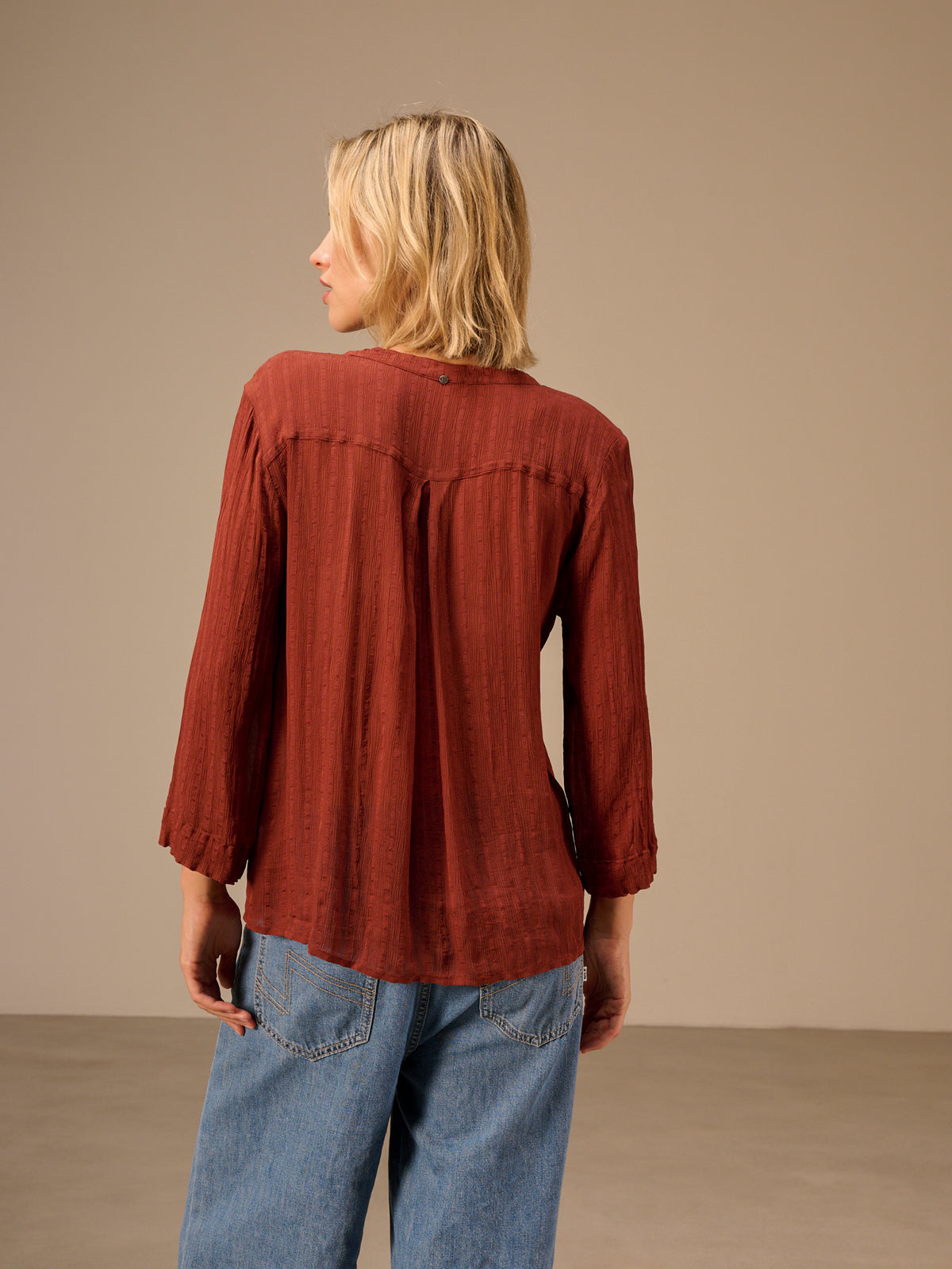 V-neck blouse