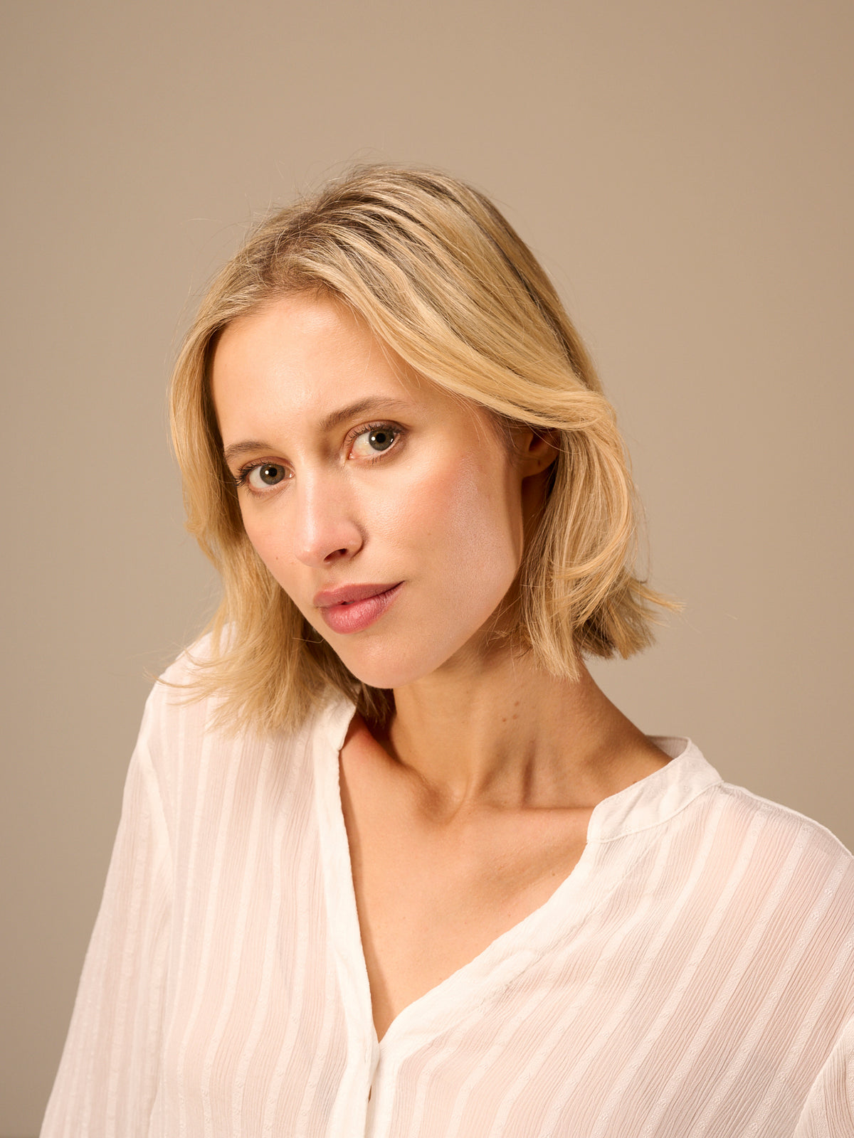 V-neck blouse
