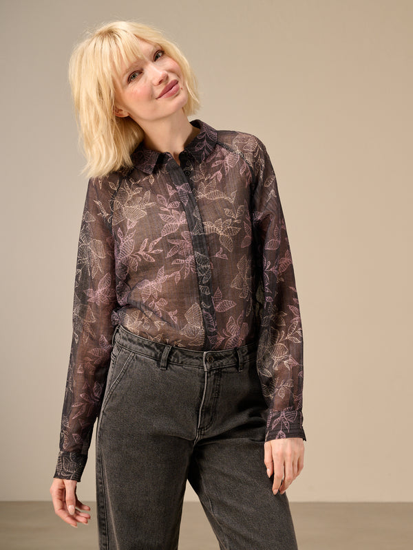 blouse avec patte de boutonnage