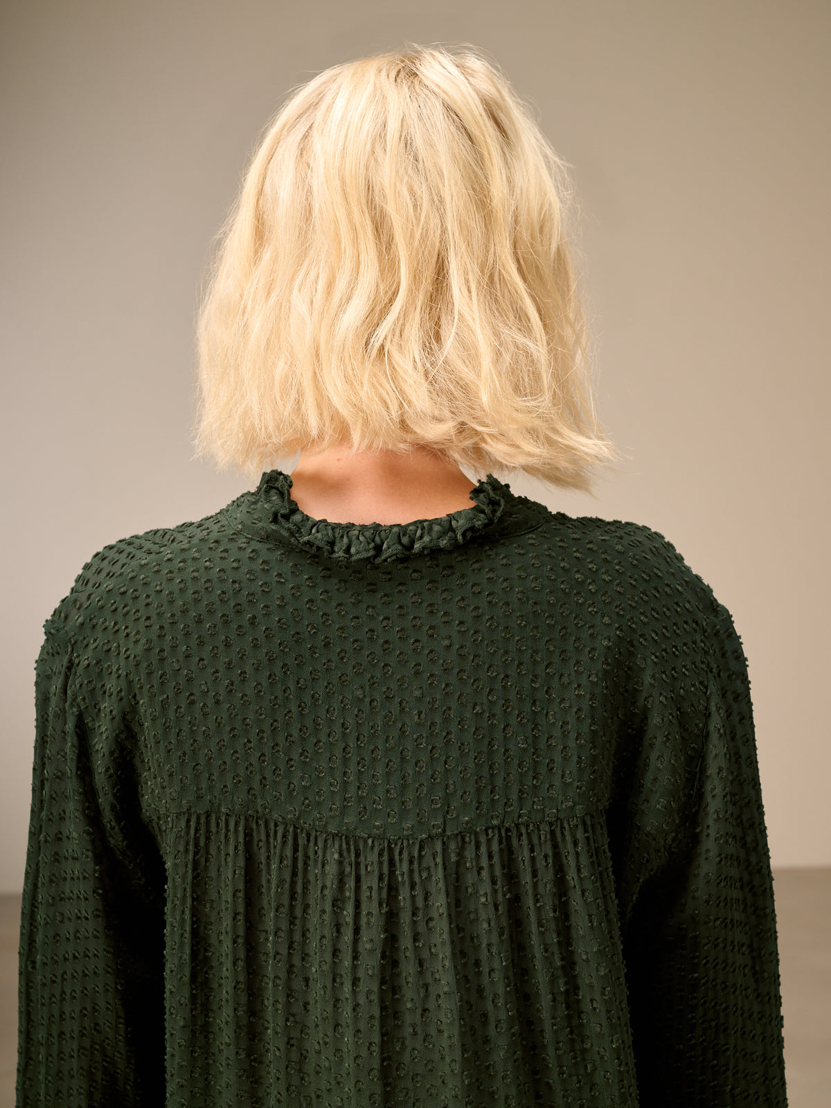 Blouse with ruffle detail