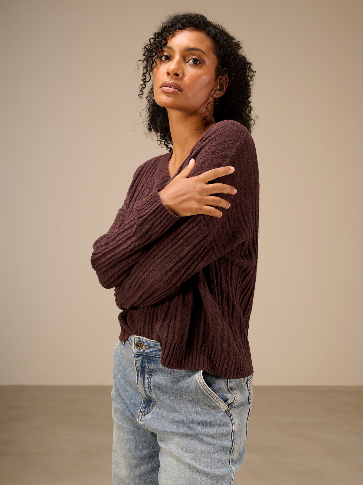 V-neck sweater