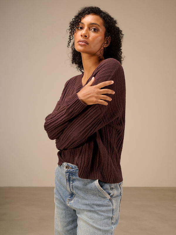 V-neck sweater