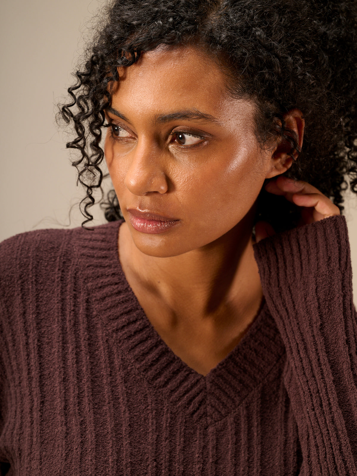 V-neck sweater