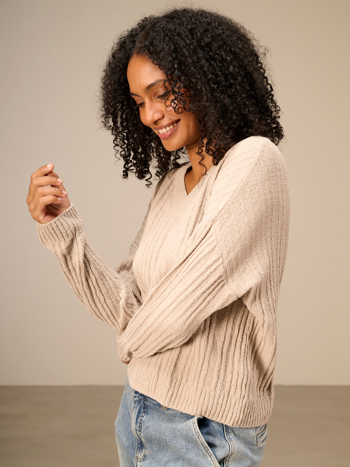 V-neck sweater