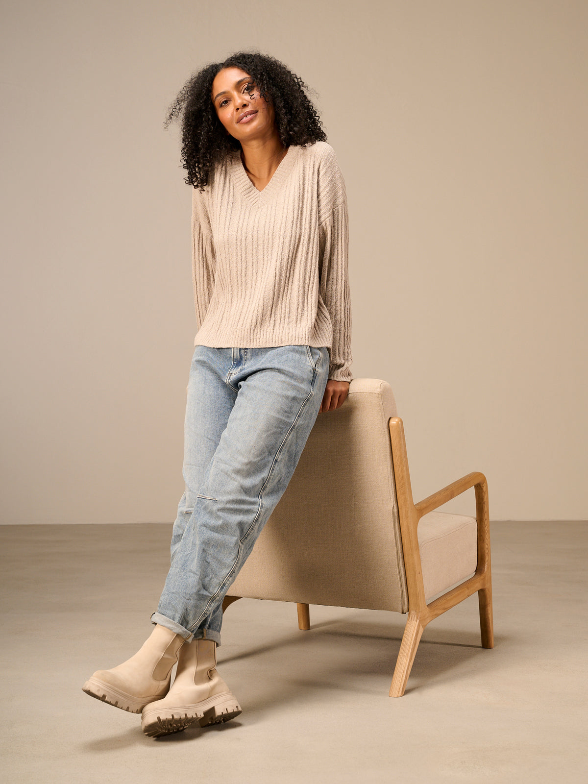 V-neck sweater